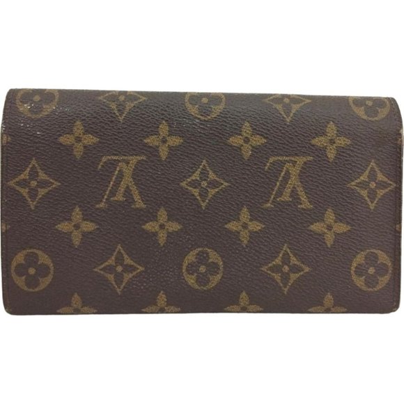 Louis Vuitton Monogram Canvas Wallet in Brown and Gold